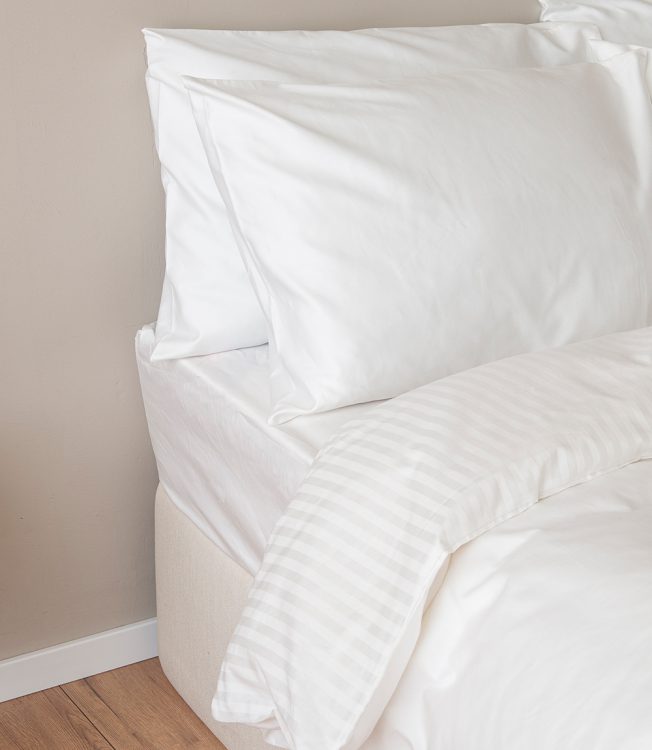 מצעים למיטת יחיד מכותנה מצרית איכותית – דגם Stripes