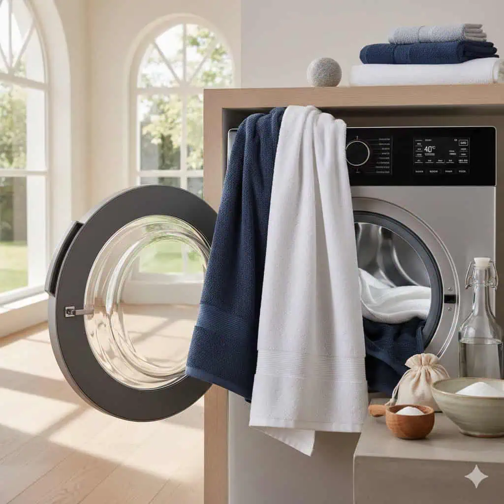 Gemini Generated איך מכבסים מגבות חדשות - מאמר AI